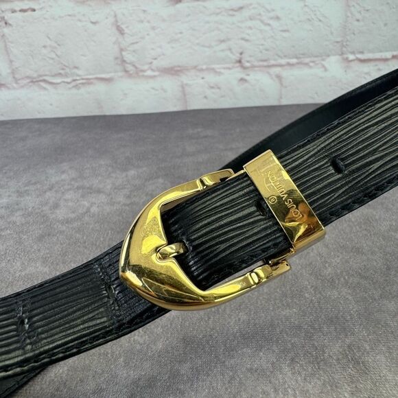 Louis Vuitton Epi Leather 35mm Belt 85/34 Black - Picture 7 of 13